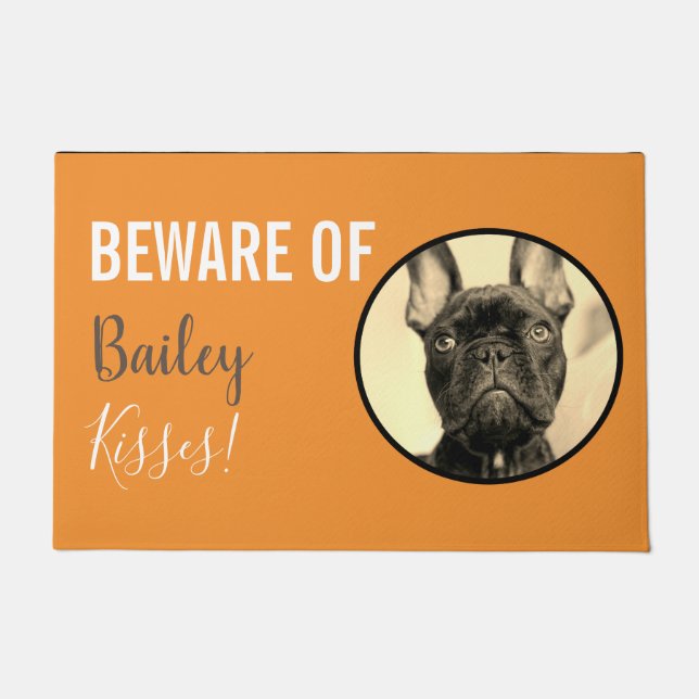 Paillasson Nom personnalisé et chien photo