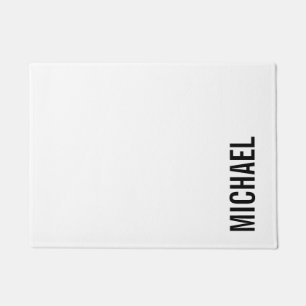 Paillasson Nom personnalisé minimaliste moderne