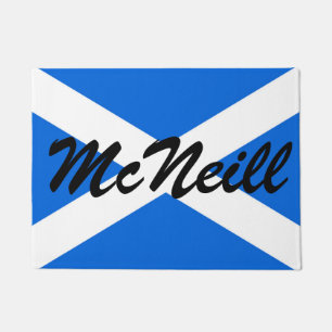Paillasson Nom personnalisé Scottish Drapeau Porte Mat arc2