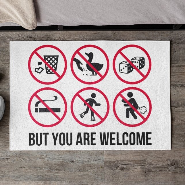 Paillasson Non, mais vous êtes les bienvenus (Créateur téléchargé)