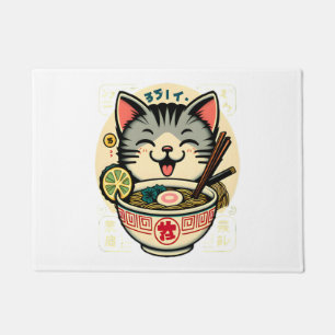 Paillasson Noodle de chat japonais Anime ga Kawaii Chat