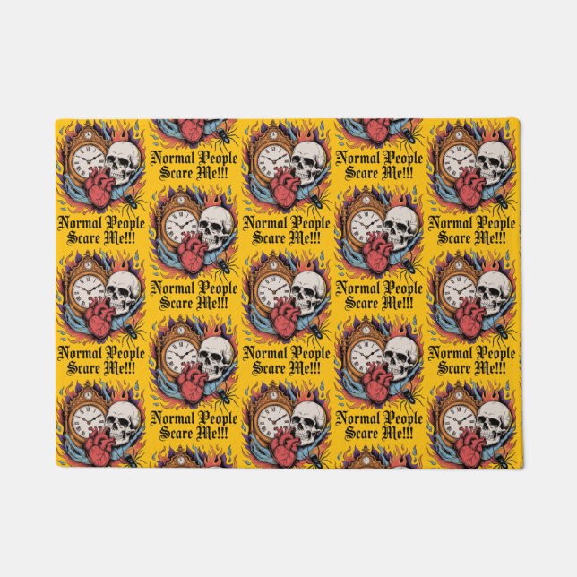 Paillasson Normal People Scare Me (Devant)