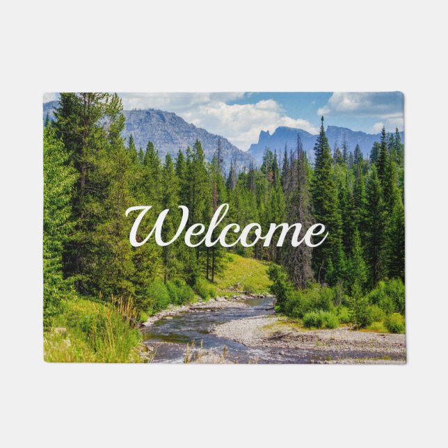 Paillasson North Fork Shoshone River Welcome Doormat (Devant)