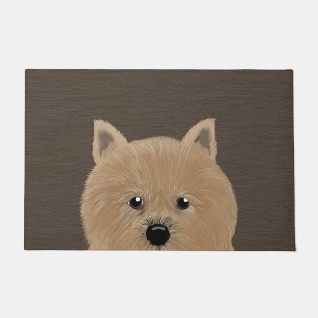 Paillasson Norwich Terrier Grand Porte (Devant)