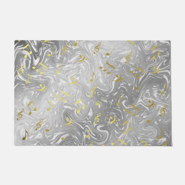 Paillasson notes de musique élégantes motif (Devant)