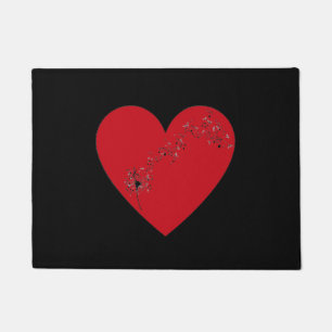 Paillasson Notes musicales dans le coeur, Porte Mat