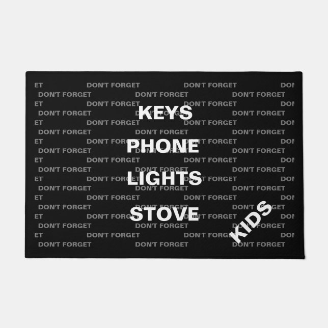 Paillasson N'oubliez pas (Devant)