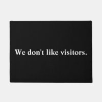 Nous n'aimons pas la couleur noire de visiteurs