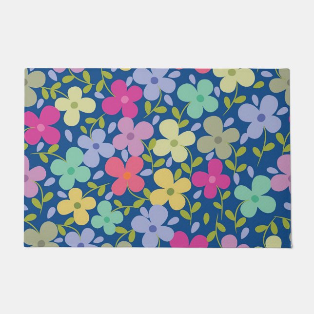 Paillasson Nouveau cadeau maison | Spring Floral sans joint (Devant)