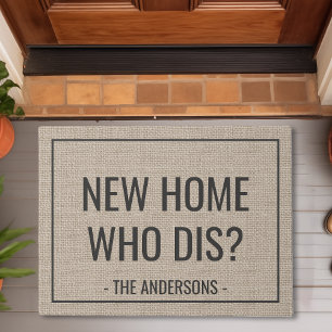 Paillasson Nouvelle Maison Qui Est Là Drôle Personnalisé