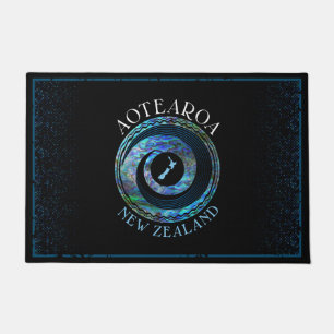 PAILLASSON NOUVELLE-ZÉLANDE KORU ANNEAUX PAUA DOORMAT