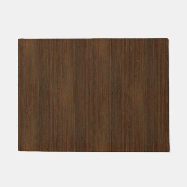 Paillasson Noyer foncé Brown Bambou en bois Grain Look (Devant)