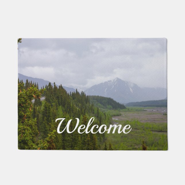 Paillasson Nuageux À Denali Welcome Doormat (Devant)