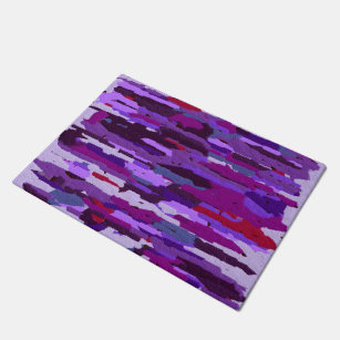 Paillasson Nuances de calque bossées violet et rouge