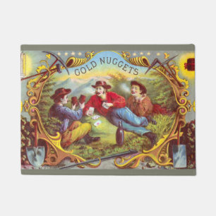 Paillasson Nuggets d'or Antique Étiquette Cigar