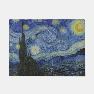 Paillasson "Nuit étoilée" par Van Gogh