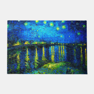 Paillasson Nuit étoilée sur le Rhône par Vincent Van Gogh