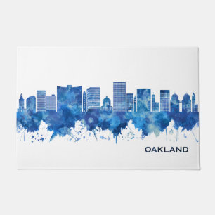 Paillasson Oakland California Skyline Blue