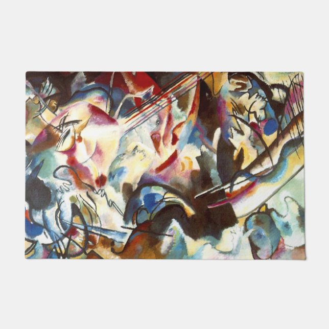 Paillasson Oeuvre Abstraite de Kandinsky (Devant)