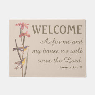 Paillasson Oiseaux de fauvette de Yellowback et natte bleus