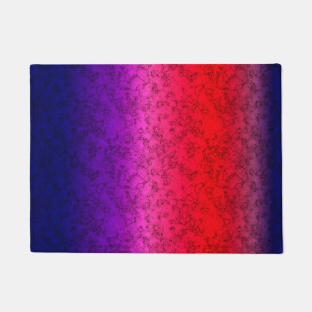Paillasson Ombre bleu-rouge (Devant)
