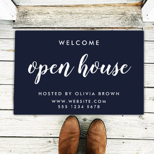 Paillasson Open House Real Estate Navy Blue Realtor