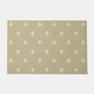 Paillasson Or Fleur de Lis Brown