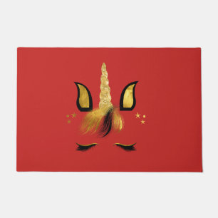 Paillasson Or Unicorne Gras Porte Mat