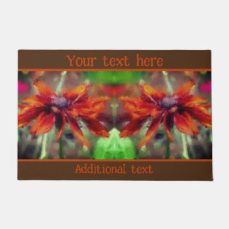 Paillasson Orange Black Eyed Susan Flower Art Personalized
