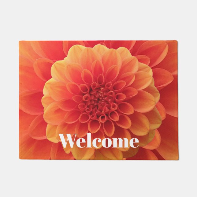 Paillasson Orange Dahlia (Devant)