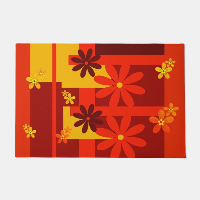 Paillasson Orange rétro des années 1970 (Devant)