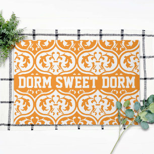 Paillasson Orange White College Cool Fun Dorm School Home