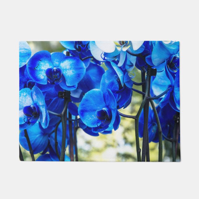 Paillasson Orchidées bleues (Devant)