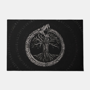 Paillasson Ouroboros avec l'arbre de la vie
