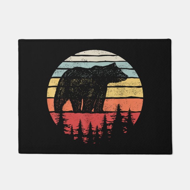 Paillasson Ours Retro vintage (Devant)