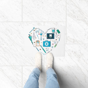 Paillasson Outil dentaire amusant Coeur