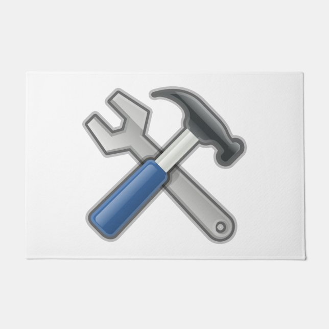 Paillasson Outils, marteau et clé (Devant)