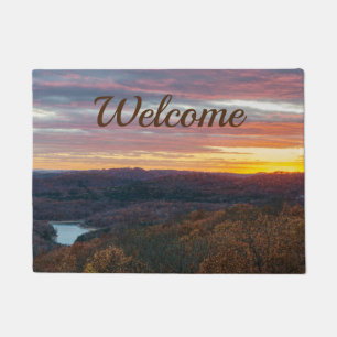 Paillasson Ozark Mountains Autumn Sunset Welcome Doormat