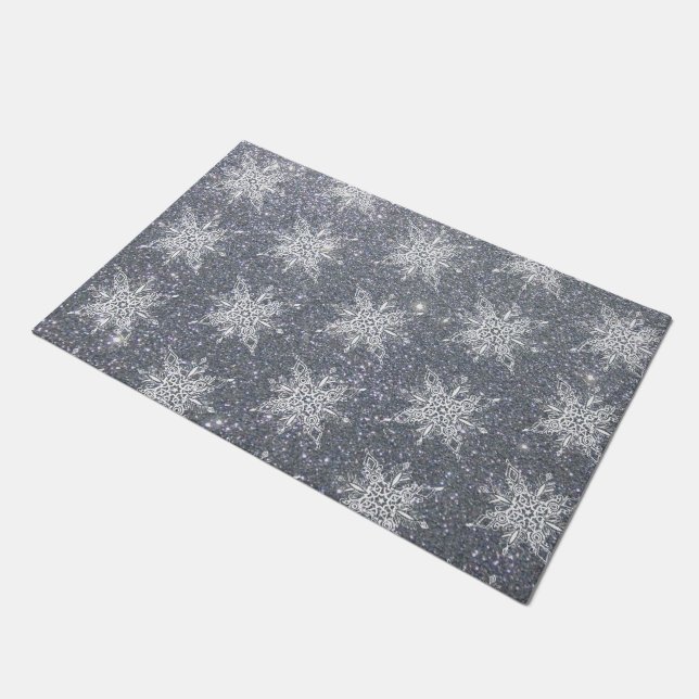 Paillasson Paillettes et flocons de neige  (Incliné)