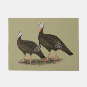 Paillasson Paires sauvages orientales de dindes