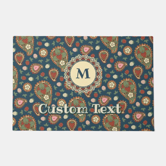 Paillasson Paisley-fraise Motif (Devant)