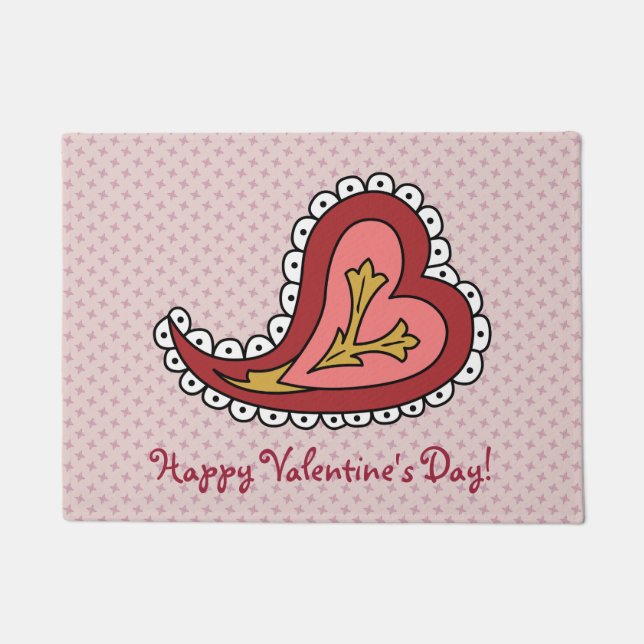 Paillasson Paisley Heart Doormat (Devant)
