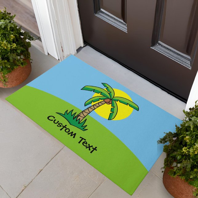 Paillasson Palm Tree Dessin de porte (Créateur téléchargé)