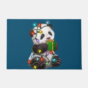 Paillasson Panda Tree Flammes de Noël Les Noël