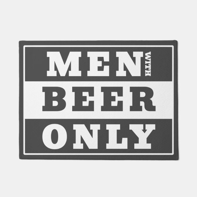 Paillasson Panneau stylé pour les amateurs de bière (Devant)