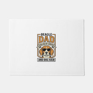 Paillasson Papa Beagle alimenté par le café et le maillot de 
