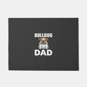 Paillasson Papa Bouledogue Dessin Animé Amateur de Chien