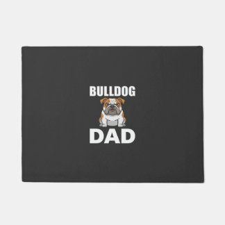 Paillasson Papa Bouledogue Dessin Animé Amateur de Chien