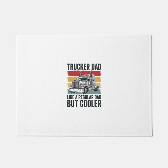 Paillasson Papa camionneur comme un papa normal mais T-shirt  (Devant)