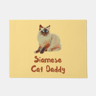 Paillasson Papa Chat Siamese